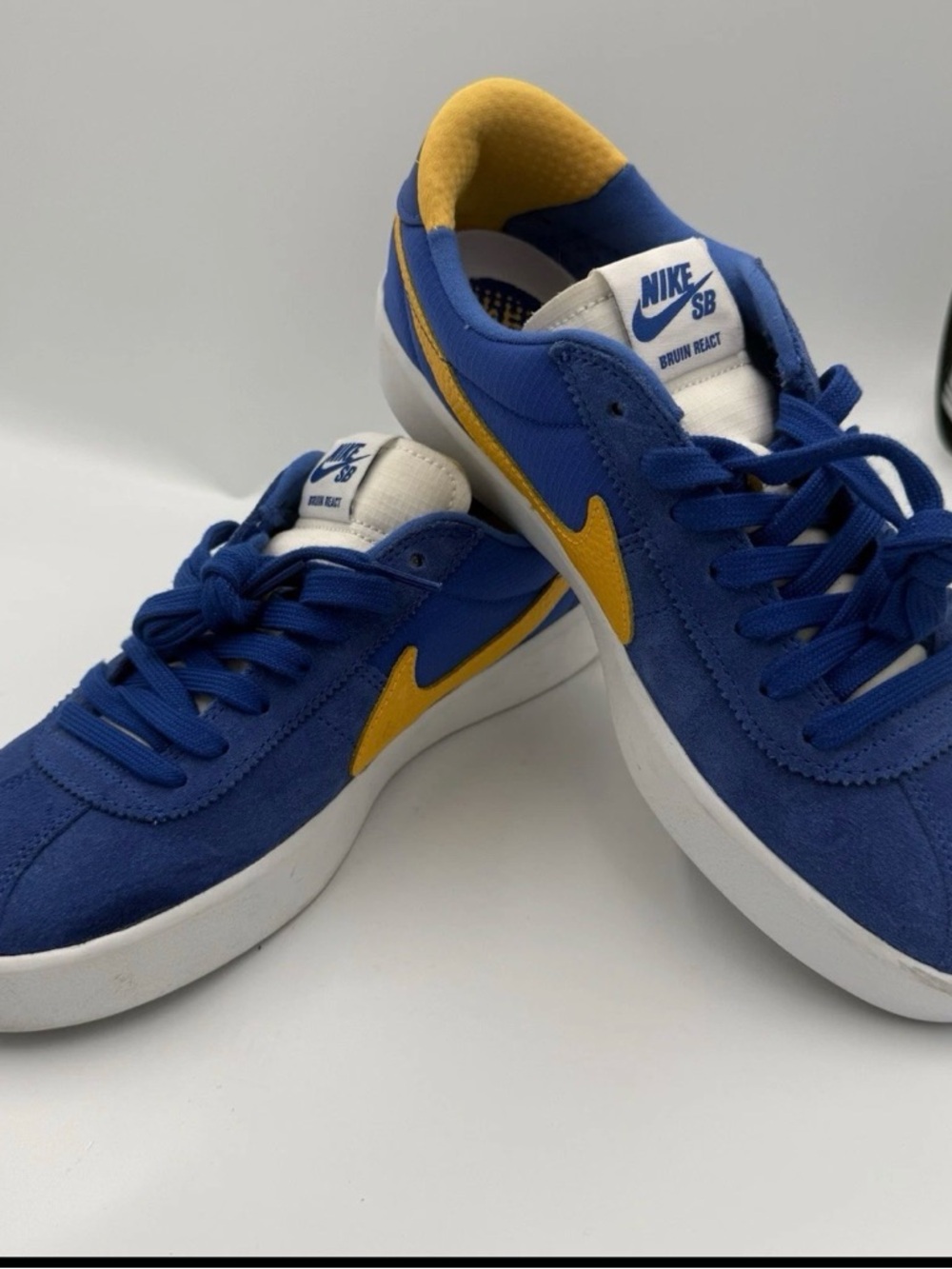 Nike Men's SB Bruin React - Size 8.5 - CJ1661 400 - Blue / University Gold